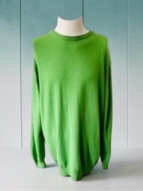 New! WILLIAM Cashmere Blend Green Sweater Size XXL ITALY